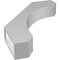 Ekena Millwork 3 1/2-in. W x 20-in. D x 28-in. H Legacy Architectural Grade PVC Knee Brace BRCP035X20X28LEC - alternate 3